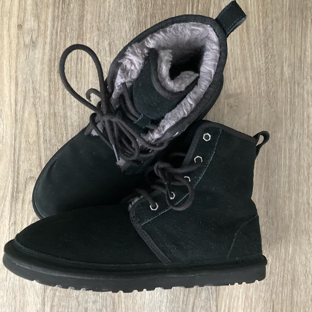 UGG Men's Black Neumel high Lace-Up Boots